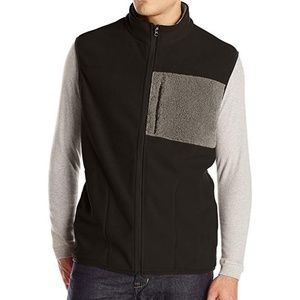 IZOD Men's Polar Fleece Mixed Media Vest